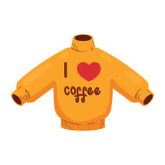 coat with love coffee lettering