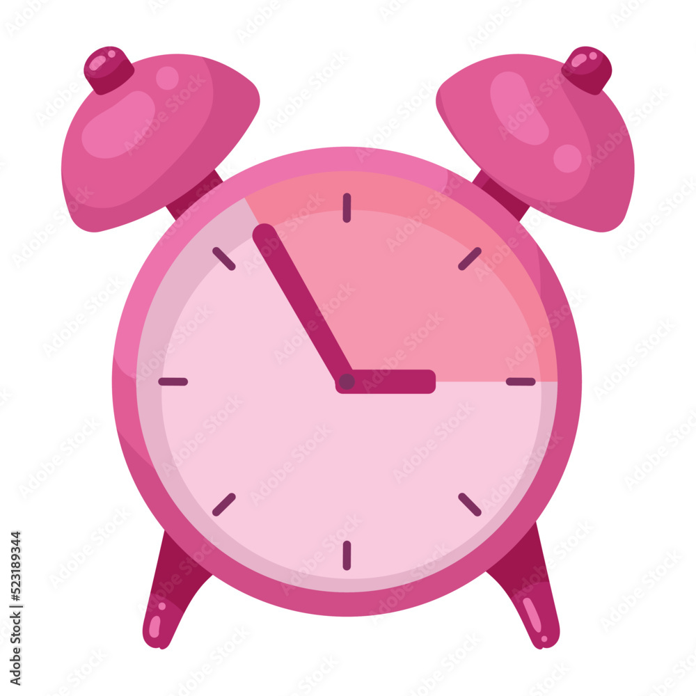 Canvas Prints pink alarm clock