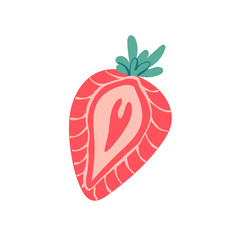 Strawberries on white background vector illustration