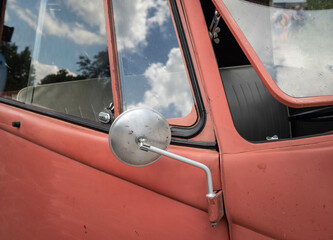 The old-timer car  in sunlight