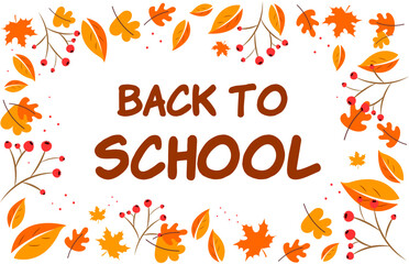 Welcome back to school concept. September 1st. Back To School background	
