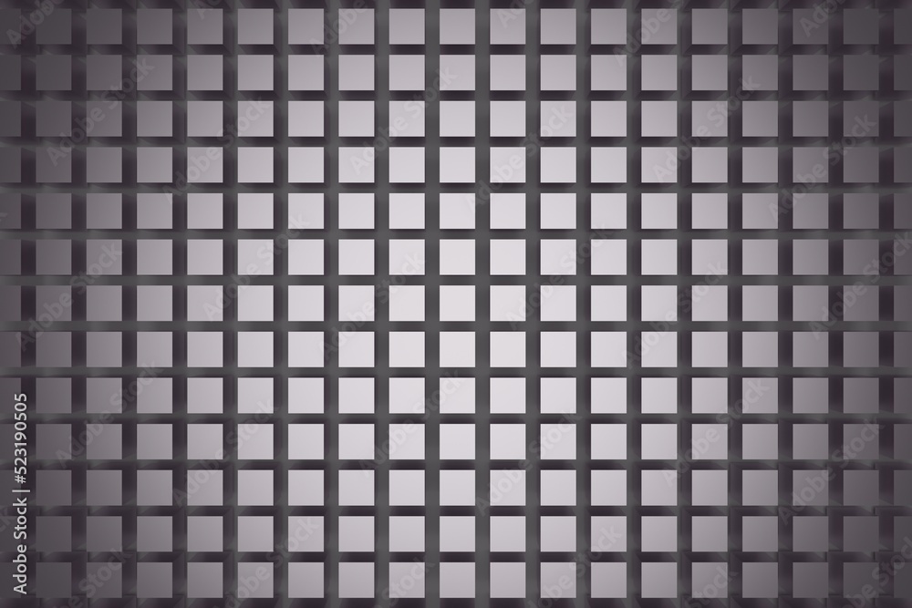 Poster abstract background with cubes and squares top view, 3d rendering