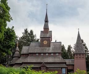 Fototapeta na wymiar Gustav Adolf Stave Church in Harz, Germany.