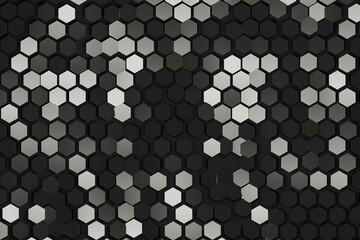 Honeycomb, abstract color grey background, 3D rendering