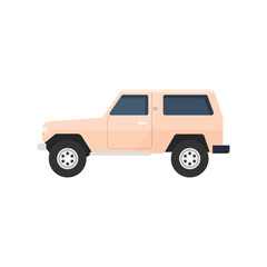off-road suv car. Off road vehicle illustration. © 7AM