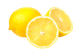 lemon  isolated on transparent background,