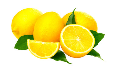 Fresh ripe lemons.