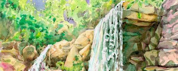Waterfall at Garvan Woodland Gardens (Hot Springs, Arkansas)