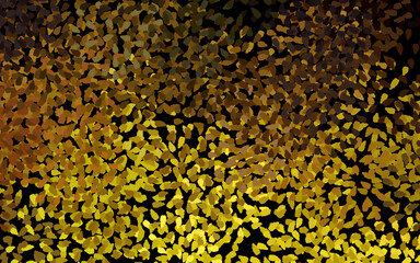 Dark Yellow vector pattern with random forms.