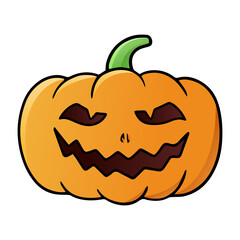Pumpkin cartoon illustration isolated on white background