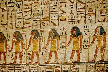Tal der Könige Ägypten Hieroglyphen