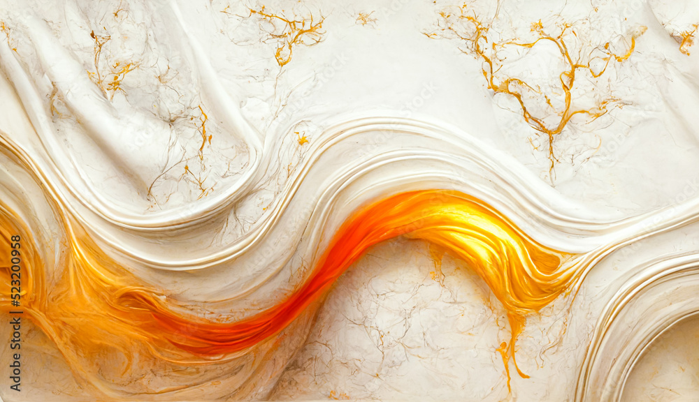 Wall mural swirls of marble or the ripples of agate. liquid marble texture. fluid art. abstract waves skin wall