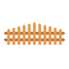 wooden fence icon flat style vector illustration