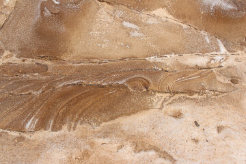 surface of the moon geological site in tataouin, Tunisia, North Africa