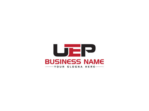 Typography UEP Logo Icon Design, Premium uep Logo Letter Vector Image For You