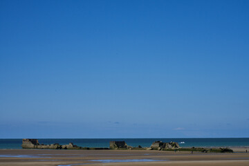 The artificial harbour of Arromanches, Normandy, France

To prepare the Operation Overlord, Allied strategists build two artificial, pre-fabricated ports in Normandy. These are the remains of one...