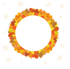 circular design of paper background axes. for decorating postcards, gift paper, napkins for the autumn holiday.