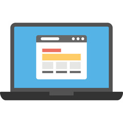 Website Flat Icon 