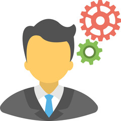 Programmer Flat Icon 