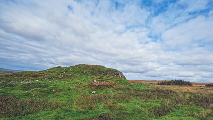 Fototapeta na wymiar Abhainn Bhaile Mheadhonaich broch, Isle of Skye