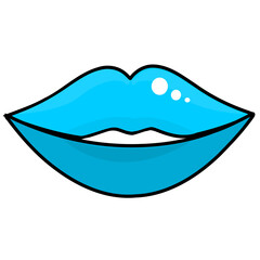 illustration of lips