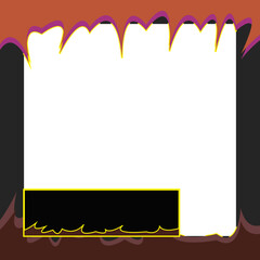 illustrator vector graphic of twibbon square abstract background