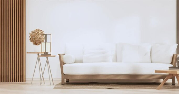 japanese on room japan tropical desing and tatami mat floor.3D rendering