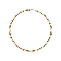 Coffee Stain Marks brown watercolor ring frame border circle splash.