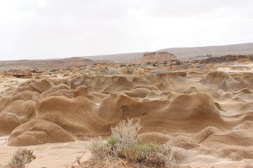 surface of the moon geological site in tataouin, Tunisia, North Africa