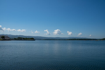 佐渡島の加茂湖