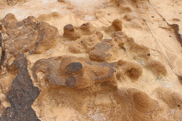 surface of the moon geological site in tataouin, Tunisia, North Africa