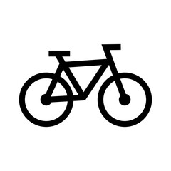 Bicycle and bike rental. Cycling. Bicycle parking sign. Vector.