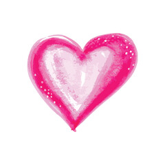 Drawn Heart on a white background.
