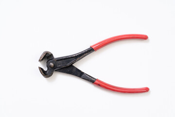 Parrot pliers on white background