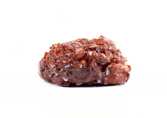 Glazed Apple Fritter Doughnut or Donut Isolated on White