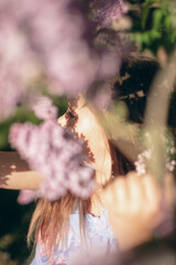 Close up portrait of little beautiful cutie princess girl with emotional face