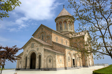Fototapeta na wymiar The Basilica of Agia Nina in the Monastery of St. Nino at Bodbe, Georgia