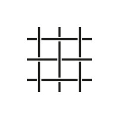 Grid icon. Simple flat vector illustration on a white background