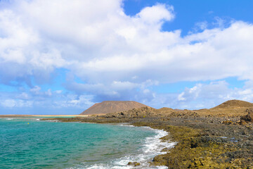 Fototapeta na wymiar Puertito de Isla de Lobos