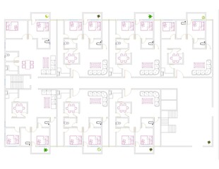 floor plan for real estate. Illustration Architectural apartment project. dwelling building vector floor plan