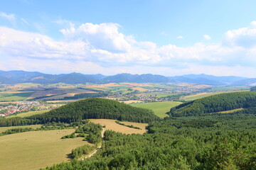 Fototapeta na wymiar Sulov rocks national park - mountains landscape located in Slovakia