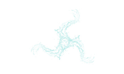 blue water splash