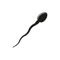 Spermatozoon icon. Vector. Flat design.