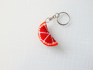 Fruit key chain and sea mollusk