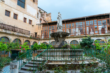 cloister of a monastery in Palermo