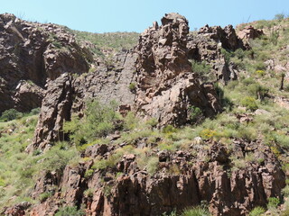 rocks in the mountains