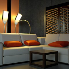 Sofa in a Modern Contemporary Living Room