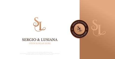 Initial SL Logo Design Vector