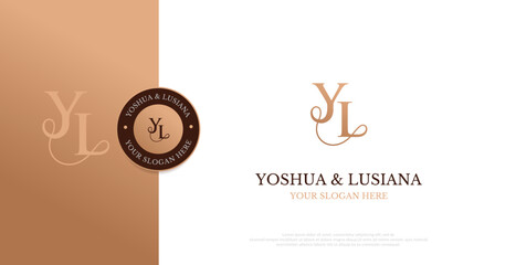 Initial YL Logo Design Vector