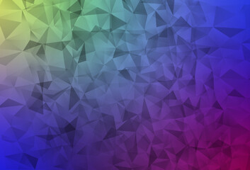 Fototapeta premium Light Multicolor vector gradient triangles template.